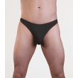 BLACK LYCRA THONG BOXED L/XL